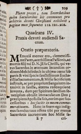 109-121, Oratio praeparatoria; Oblatio; ...