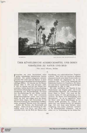 20: Über künstlerische Ausdrucksmittel und deren Verhältnis zu Natur und Bild, [2]