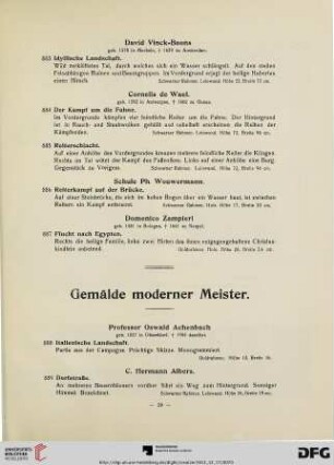 Gemälde moderner Meister (Nr. 888-970)