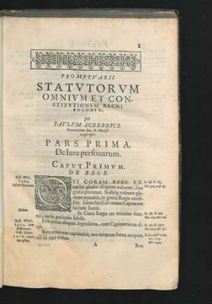 Pars Prima. De Iure Personarum.