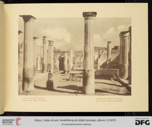 Casa di Marco Olconio - Maison de Marc Olconius - House of Marcus Olconius - Haus von Marcus Olconius
