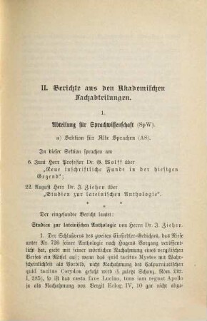 Berichte des Freien Deutschen Hochstiftes zu Frankfurt am Main. 11, 11. 1895