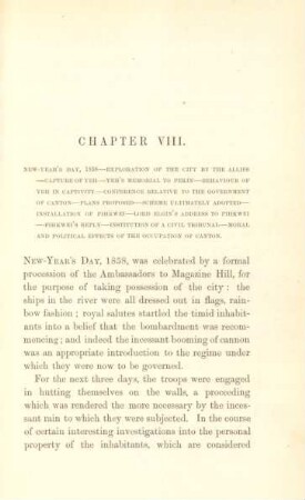 Chapter VIII. New-year's day, 1858 ...