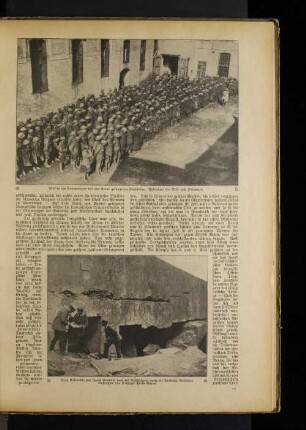 Eine Kasematte des Forts Brimont nach der Beschießung durch die feindliche Artillerie.