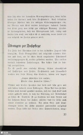 Übungen zur Fußpflege