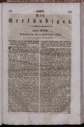 15tes Stück. Nürnberg, am 17. Februar 1797