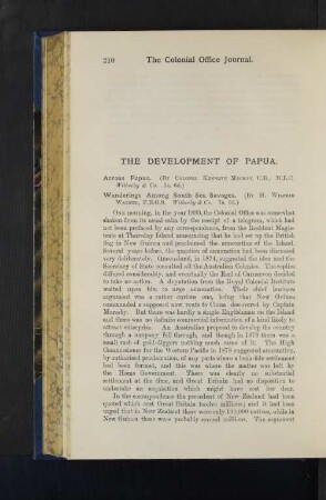 The Development of Papua