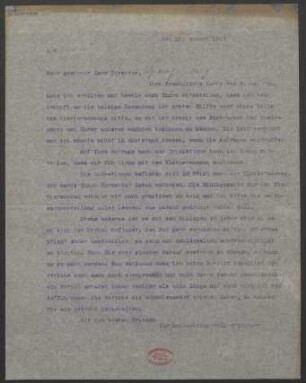 Brief an Heinrich Spangenberg : 11.08.1917