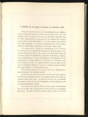 2. Anstalten für die Jugend, insbesondere der arbeitenden Klasse.