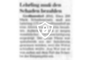 Lehrling muß [Name maskiert] bezahlen