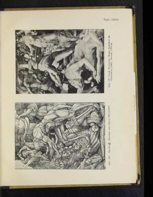Tafel LXXVI Abb. 115. MeisterCs, Hercules und Cacus, Holzschnitt.