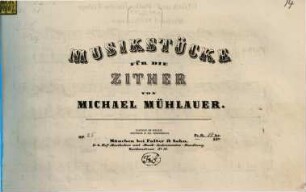 Glück auf : Polka für die Zither : Op. 25