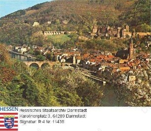Heidelberg, Ansicht vom Philosophenweg aus