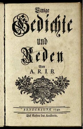 Einige Gedichte und Reden