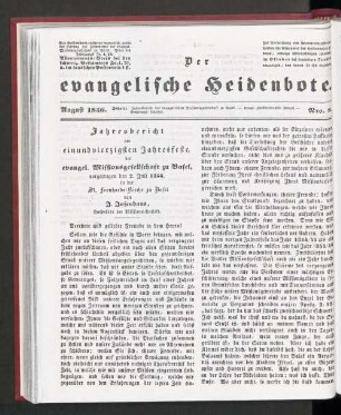 August 1856. Nro. 8