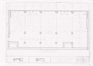 Engelhardt Hof, Berlin: Detail Bauteil F: Deckenuntersicht Laden 1:50