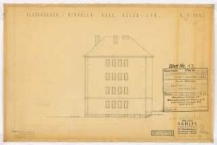 Wohnhausbebauung Allerstraße, Oderstraße, Lichtenraderstraße, Steinmetzstraße, Berlin-Neukölln: Ansicht Durchblick 1:100