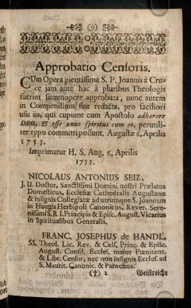 2r-2r, Approbatio Censoris