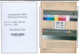 Entnazifizierung Otto Wisniewski , geb. 26.08.1905 (Arbeiter)