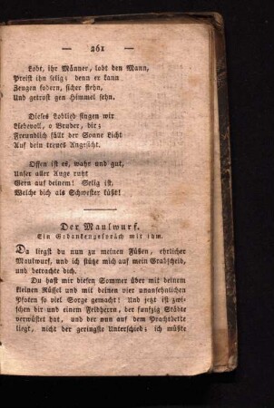 Der Maulwurf.