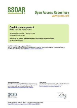 Qualitätsmanagement