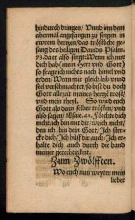 Zum Zwölfften.