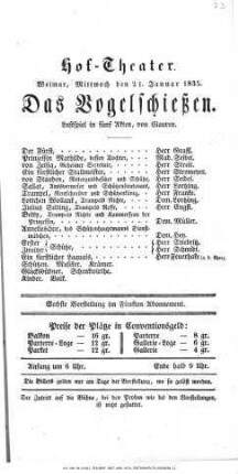 Das Vogelschießen