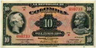 Geldschein, 10 Pesos, 22.3.1938