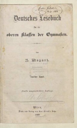 Band 2, [Schülerband]: [Teil 3, [Schülerband]]