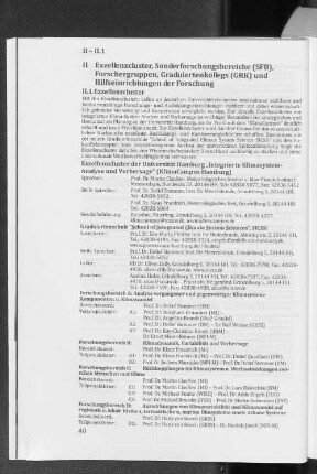 II.1 Exzellenzcluster