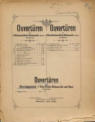 Ouvertüre zur Oper Oberon