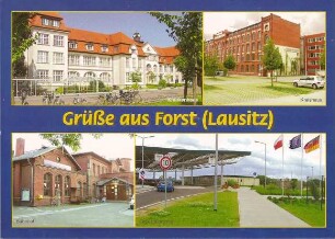Postkarte, Forst (Lausitz)