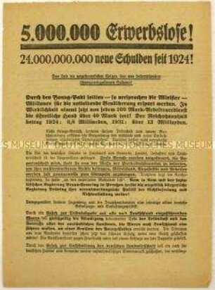 Aufruf zum Eintritt in die Deutschnationale Volkspartei