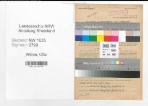 Entnazifizierung Otto Wilms , geb. 06.10.1897 (Steiger)
