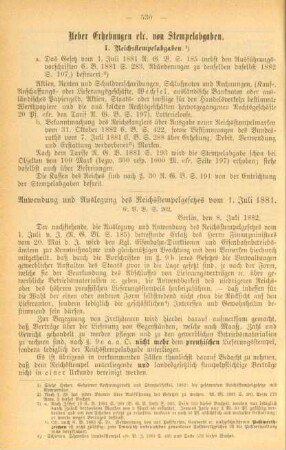 IX. Ueber Erhebung etc. von Stempelabgaben
