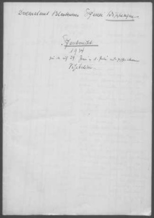 Wippingen-Lautern: Pfarrbericht 1934