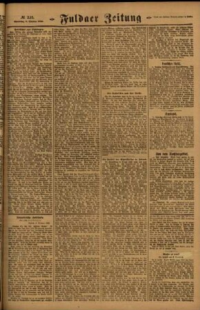 Zweite Ausgabe vom Samstag, den 09. Oktober 1920.
