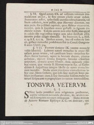 Tonsura Veterum