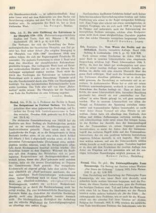 378-379 [Rezension] Freund, Else-Rahel, Die Existenzphilosophie Franz Rosenzweigs