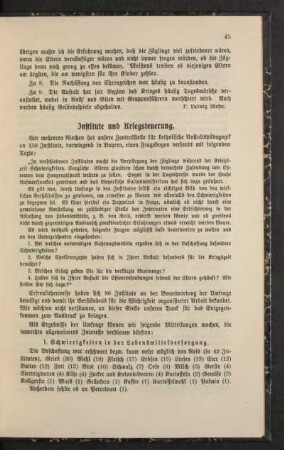 Institute und Kriegsteuerung