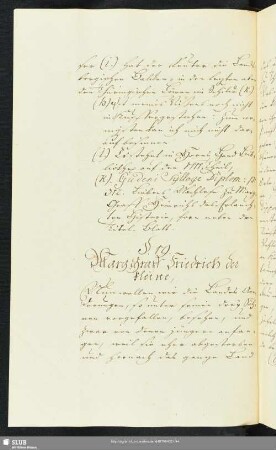19.-20. Marg Graf Friedrich der Kleine