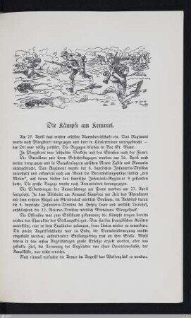 Die Kämpfe am Kemmel