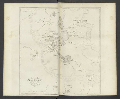Map of the valley of Mexico at the period of the conquest.