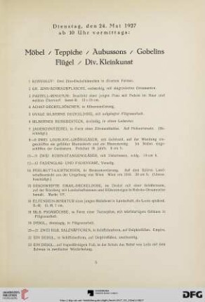 Möbel, Teppiche, Aubussons, Gobelins, Flügel, Div. Kleinkunst