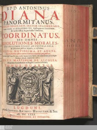 Tomus Quartus: Resolutiones Morales