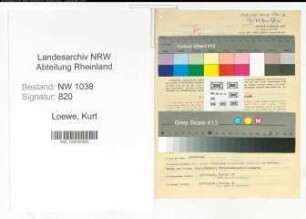 Entnazifizierung Kurt Loewe , geb. 23.03.1909 (Arzt)