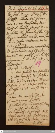 Disposition der Predigt von August Hermann Francke über Joh 2,1f. am 19.01.1721.