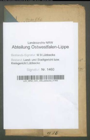 Erblasser: Goldschmidt, Joseph; Erblasser: Goldschmidt, Lisette: