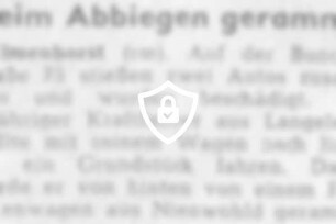 Beim Abbiegen gerammt