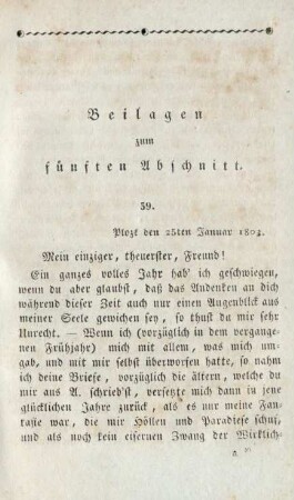 Beilagen zum fünften Abschnitt